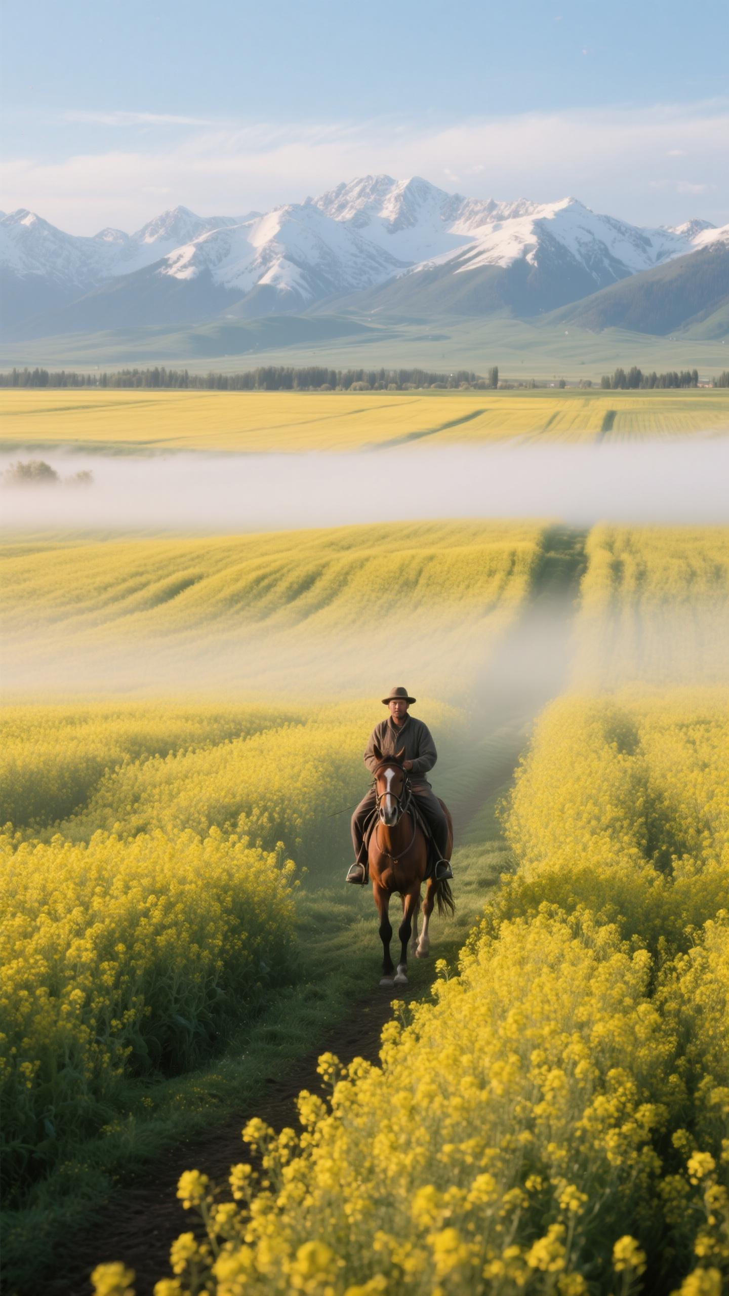 Zhaosu Rapeseed Flower Fields